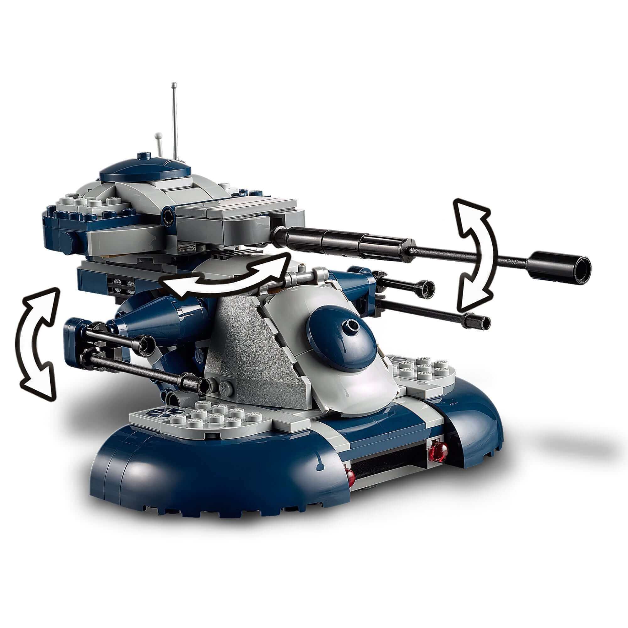 LEGO Star Wars Armored Assault Tank 75283, a missile-shooting building set for kids to recreate Clone Wars battles.