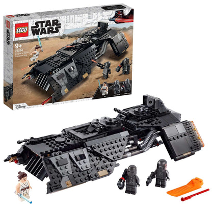 LEGO Star Wars Knights of Ren Transport Ship 75284 set, featuring Rey and Knights of Ren, ideal for creative play.