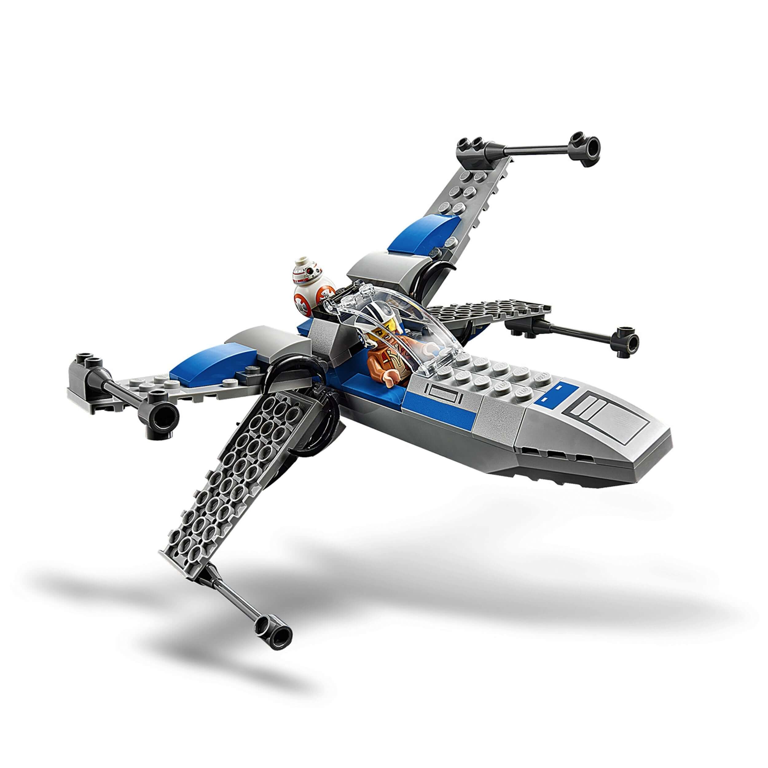 LEGO® Star Wars Resistance X-Wing building set 75297 with characters from The Force Awakens, ideal for young fans.