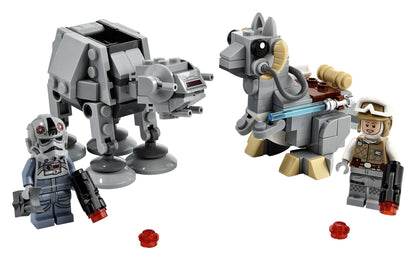LEGO Star Wars AT-AT and Tauntaun Microfighters set with Luke Skywalker and AT-AT Driver minifigures.