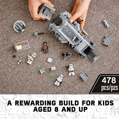 LEGO Star Wars Imperial Armoured Marauder Set 75311 with pieces and minifigures for kids ages 8 and up.