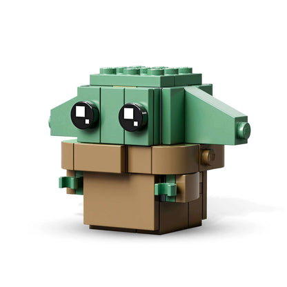LEGO® BrickHeadz Star Wars The Mandalorian set featuring a detailed build of The Child character.