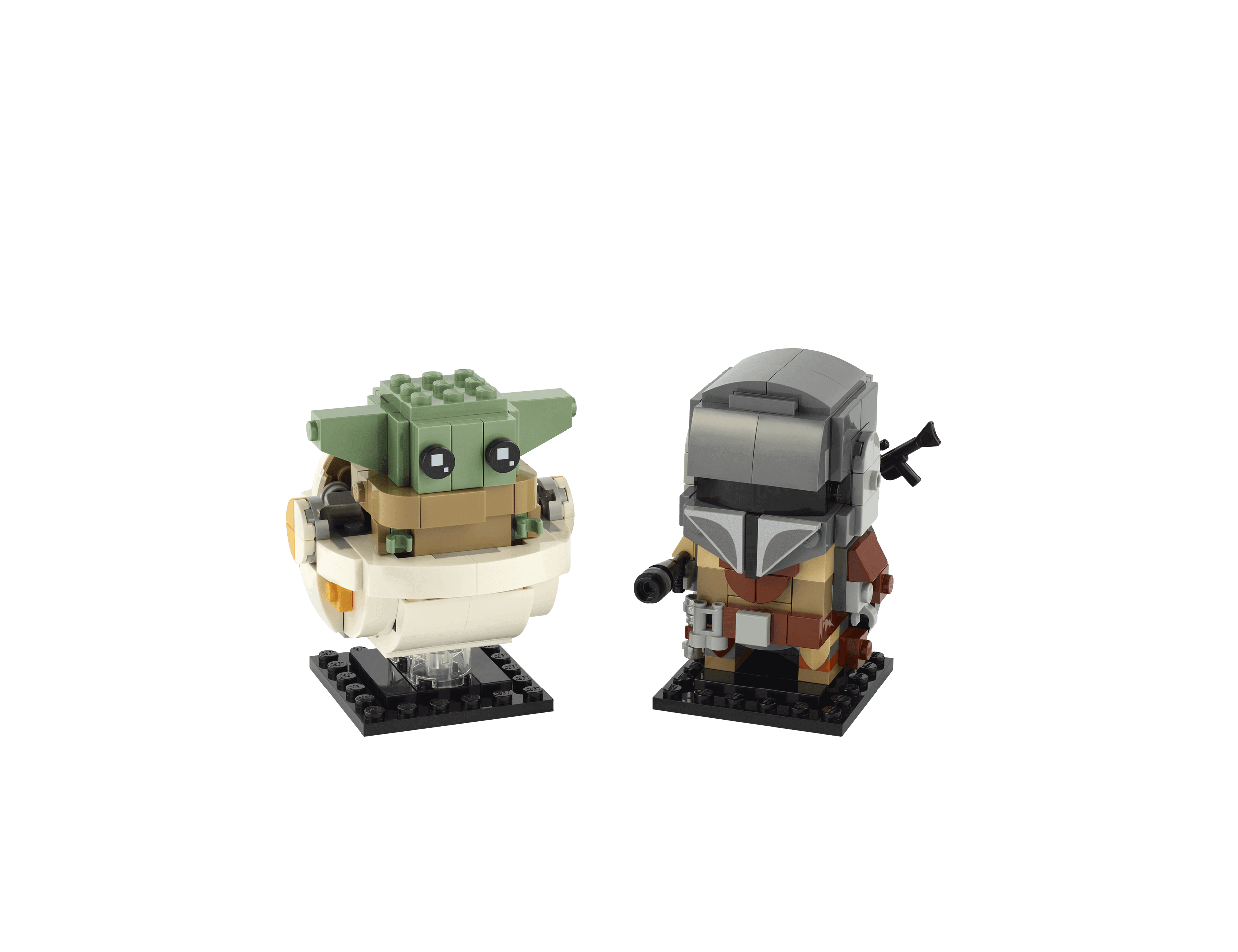 LEGO® BrickHeadz Star Wars The Mandalorian 75317 featuring The Mandalorian and the Child collectible figures.