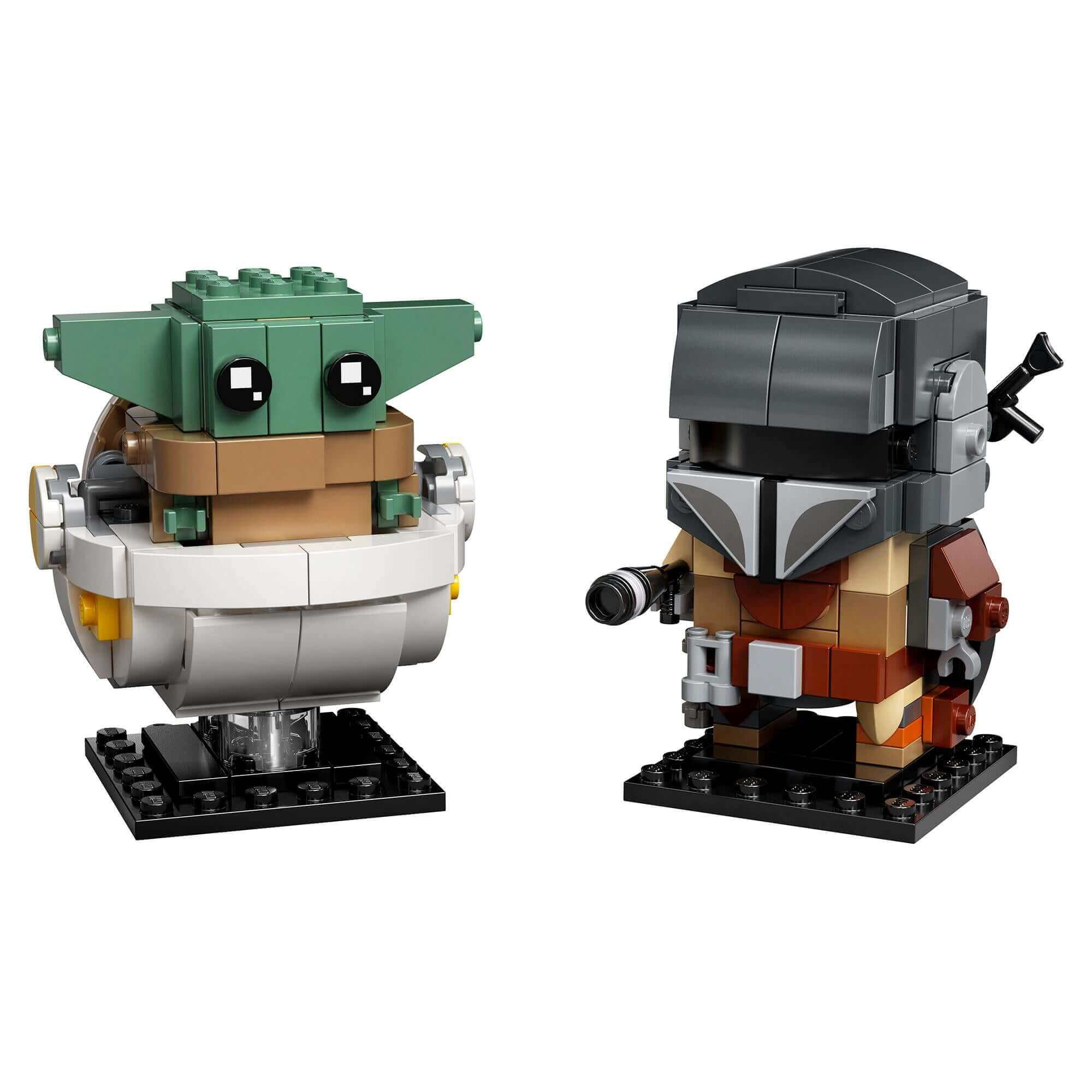 LEGO® BrickHeadz Star Wars The Mandalorian 75317 featuring The Mandalorian and the Child collectible figures.