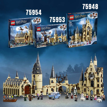 LEGO Harry Potter Great Hall Castle Set 75954 with packaging, featuring Hogwarts castle and characters from the series.