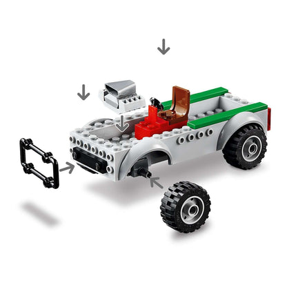 LEGO® Marvel Spider-Man truck model with movable parts, designed for creative play and superhero adventures.