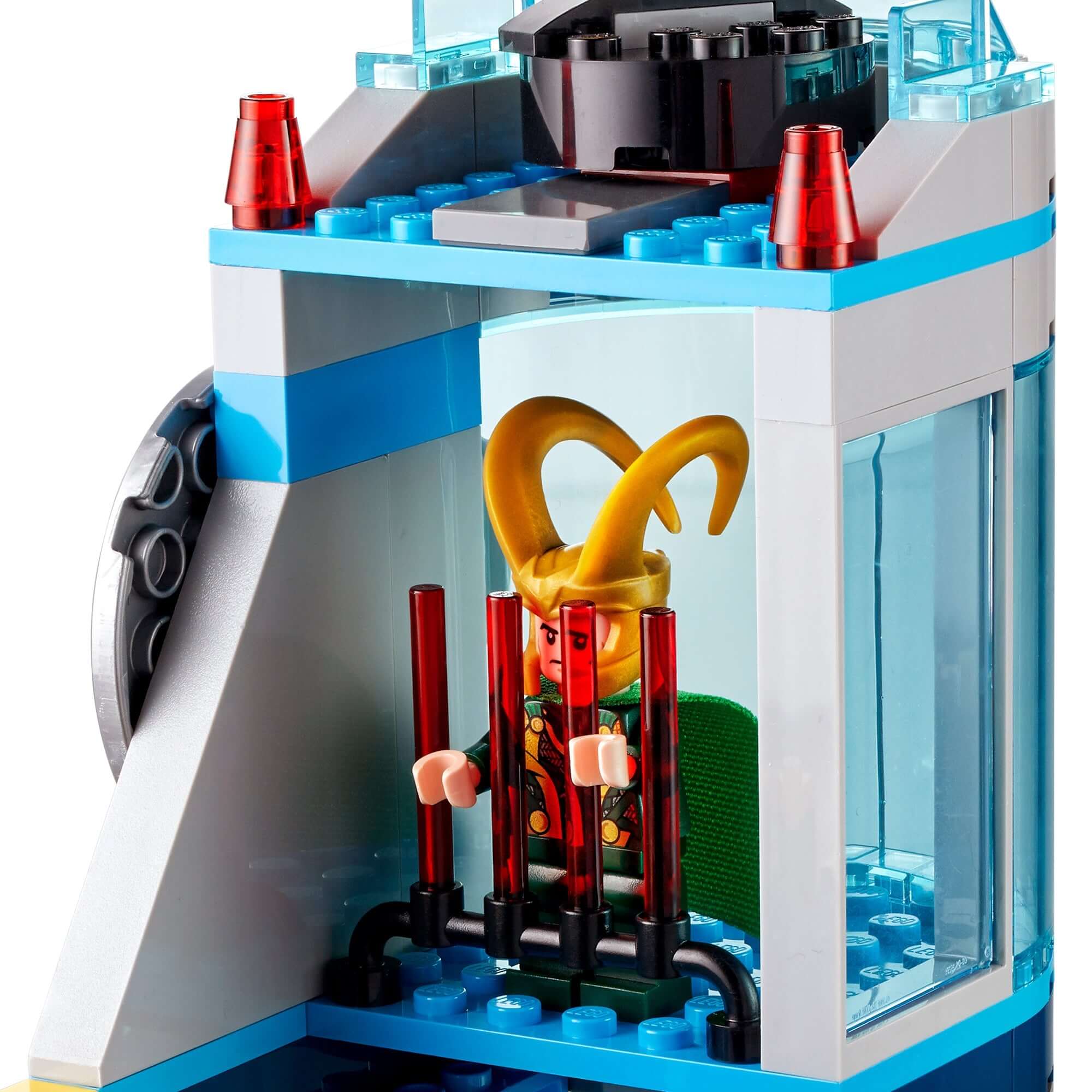 LEGO Marvel Avengers Wrath of Loki Set 76152 featuring Loki trapped in a colorful build with superhero elements.