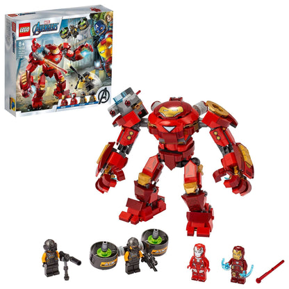 LEGO® Marvel Iron Man Hulkbuster set 76164 with movable Hulkbuster and figures, perfect for imaginative play.
