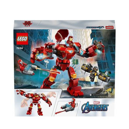 LEGO Marvel Iron Man Hulkbuster 76164 set with movable limbs and A.I.M. Agent for imaginative play.