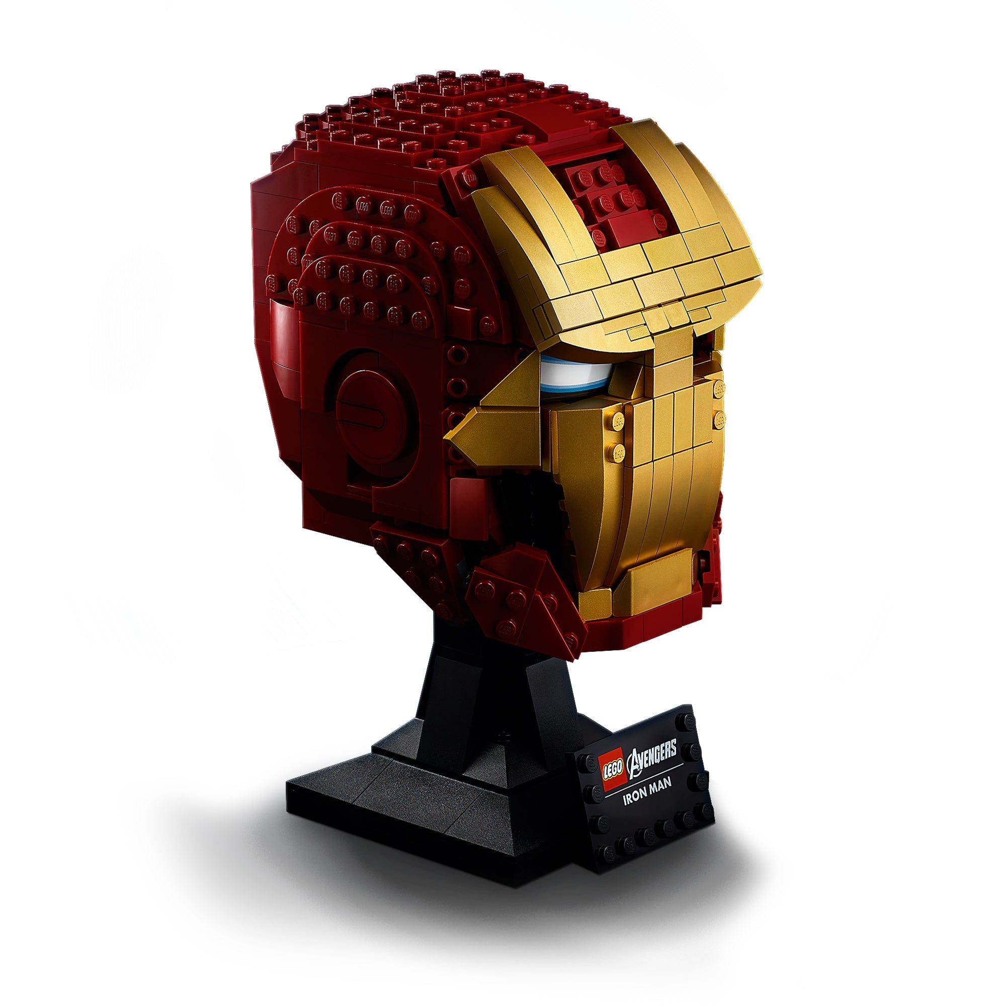 LEGO® Marvel Iron Man Helmet 76165 build-and-display model for adult fans of Marvel movies.