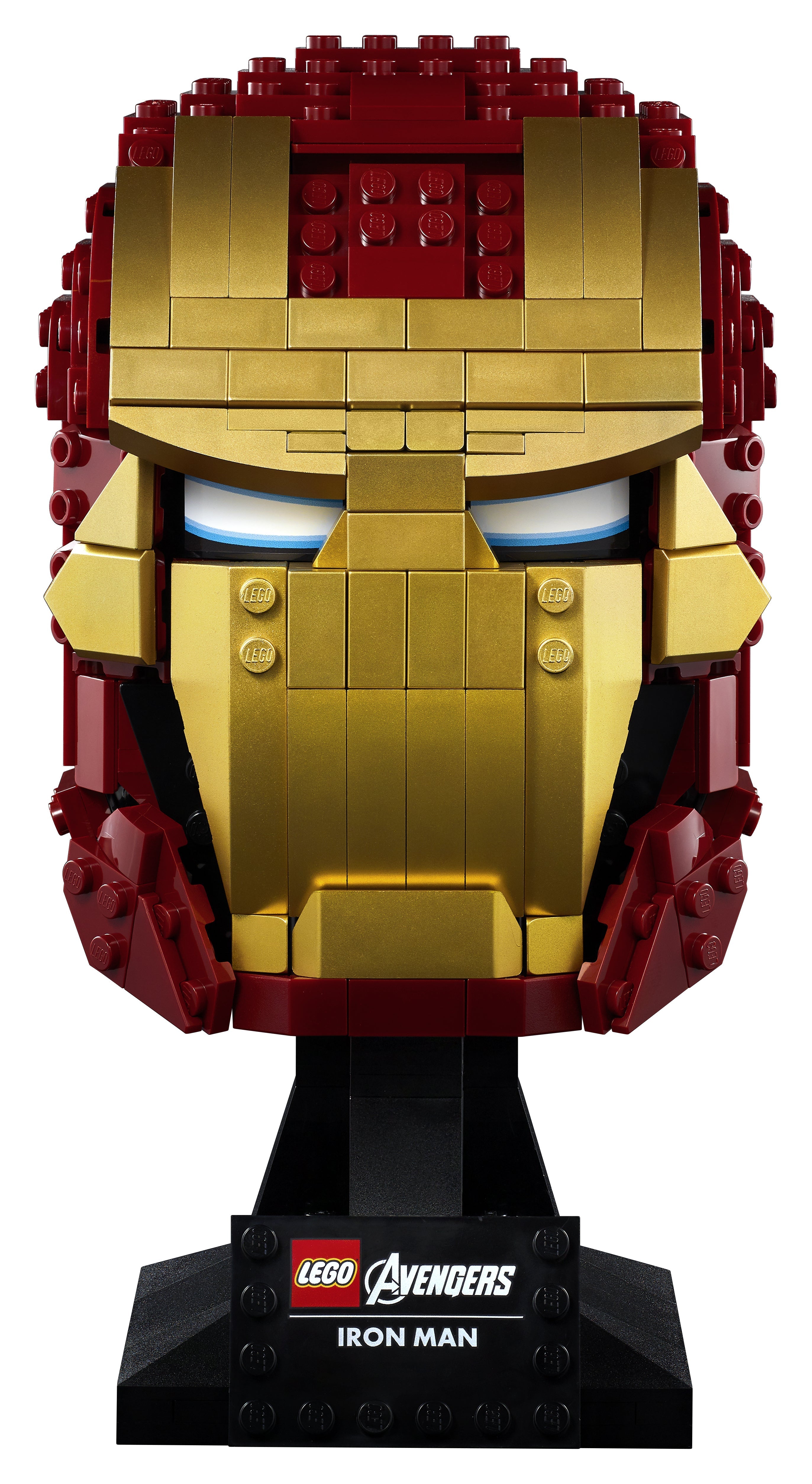 LEGO Marvel Iron Man Helmet 76165, detailed brick build for adults, perfect for Marvel fans and collectors.