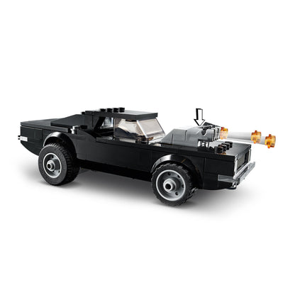 LEGO® Marvel Spider-Man Ghost Rider car with flaming exhaust, designed for action-packed superhero play.