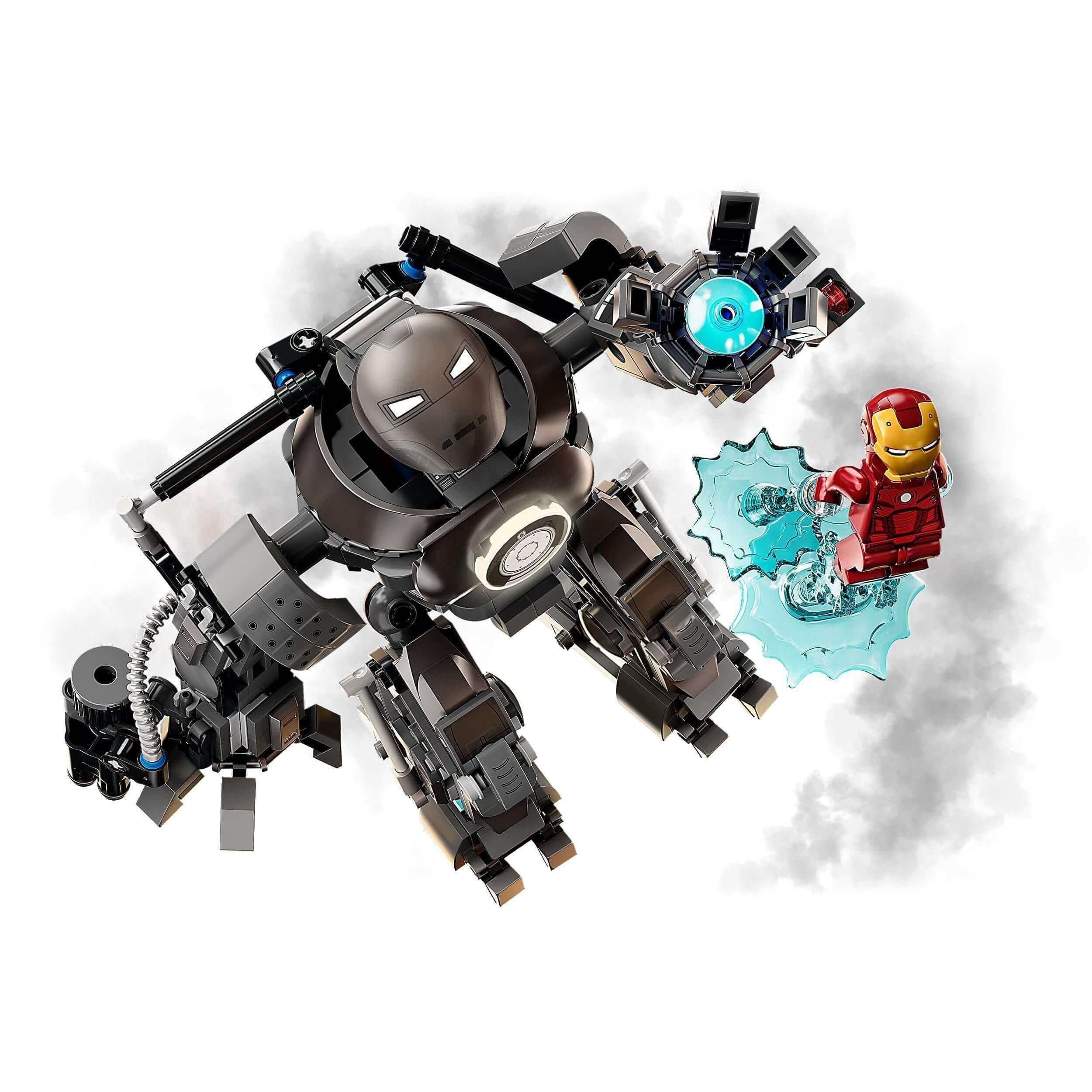 LEGO Marvel Iron Man Iron Monger Mayhem set 76190 featuring Iron Monger and Iron Man in action.