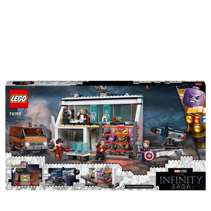 LEGO Marvel Avengers Endgame Final Battle Set 76192 featuring superhero figures and battle scene elements.