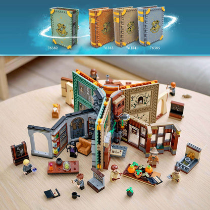 LEGO Harry Potter Hogwarts Potions Class Set 76383, showcasing a detailed potion-making playset with iconic characters.