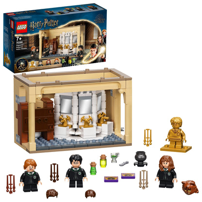 LEGO Harry Potter Hogwarts Potion Mistake Set 76386 with characters and potion accessories for kids' magical adventures.