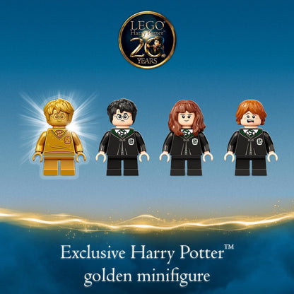 LEGO Harry Potter exclusive golden minifigure and characters from the Hogwarts Potion Mistake set 76386
