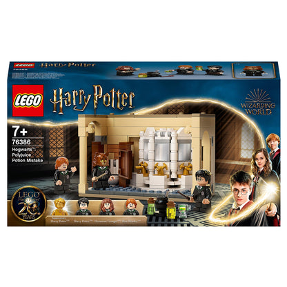 LEGO Harry Potter Hogwarts Potion Mistake Set 76386 with characters and magical potion scene for kids.