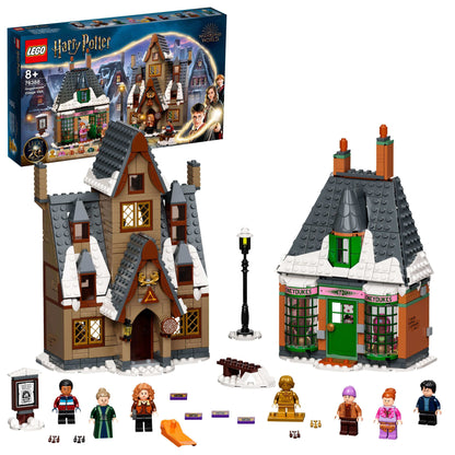 LEGO Harry Potter Hogsmeade Village Visit Set 76388 with play features and mini-figures