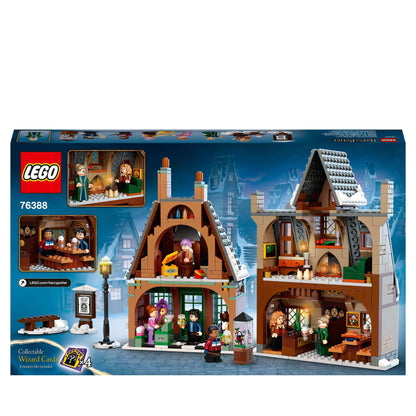 LEGO Harry Potter Hogsmeade Village Visit Set 76388 showcases a detailed playset for magical adventures.
