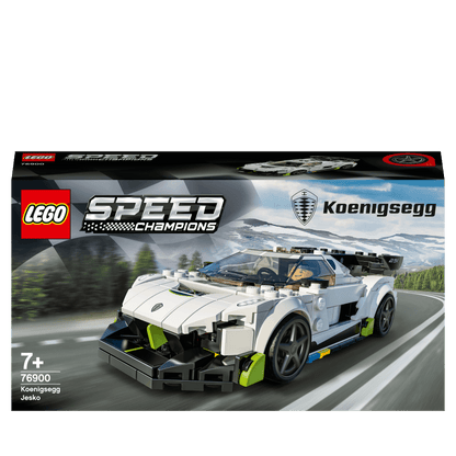 LEGO Speed Champions Koenigsegg Jesko car toy set 76900, perfect for kids and car enthusiasts, for play and display.
