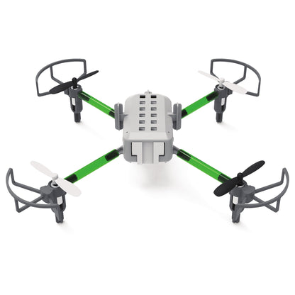 Drone Maker Kit featuring a compact, colorful quadcopter with four propellers, ideal for STEM learning and engineering projects.