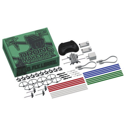 Drone Maker Kit by Pitsco Education, STEM project with components for building and flying drones.