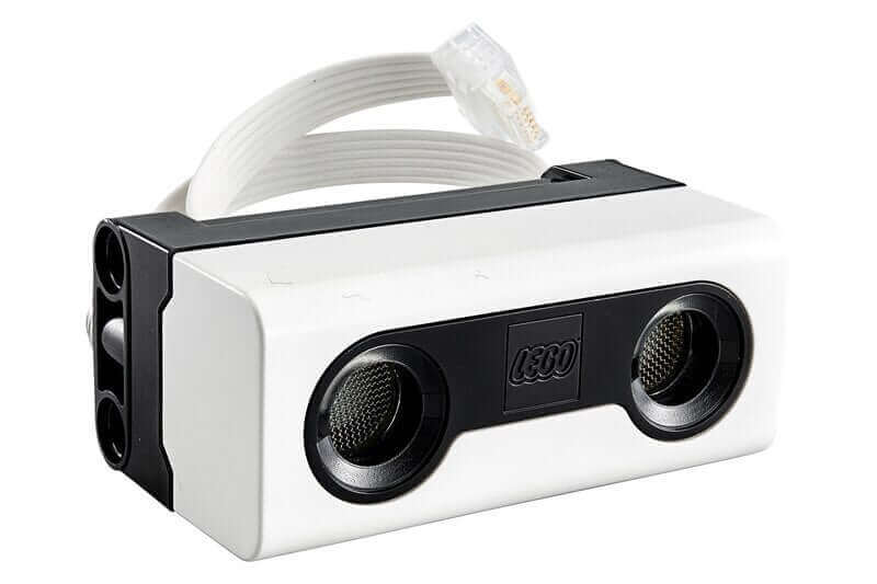 LEGO® Technic Distance Sensor 45604 with integrated 6-pin adaptor and programmable LED 'eyes' for enhanced builds.