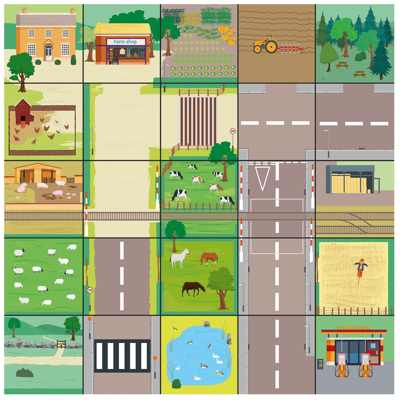 TTS Bee-Bot® Countryside Mat