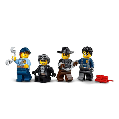 LEGO City Police Prisoner Transport Truck playset characters with police and criminal figures, perfect for imaginative play.