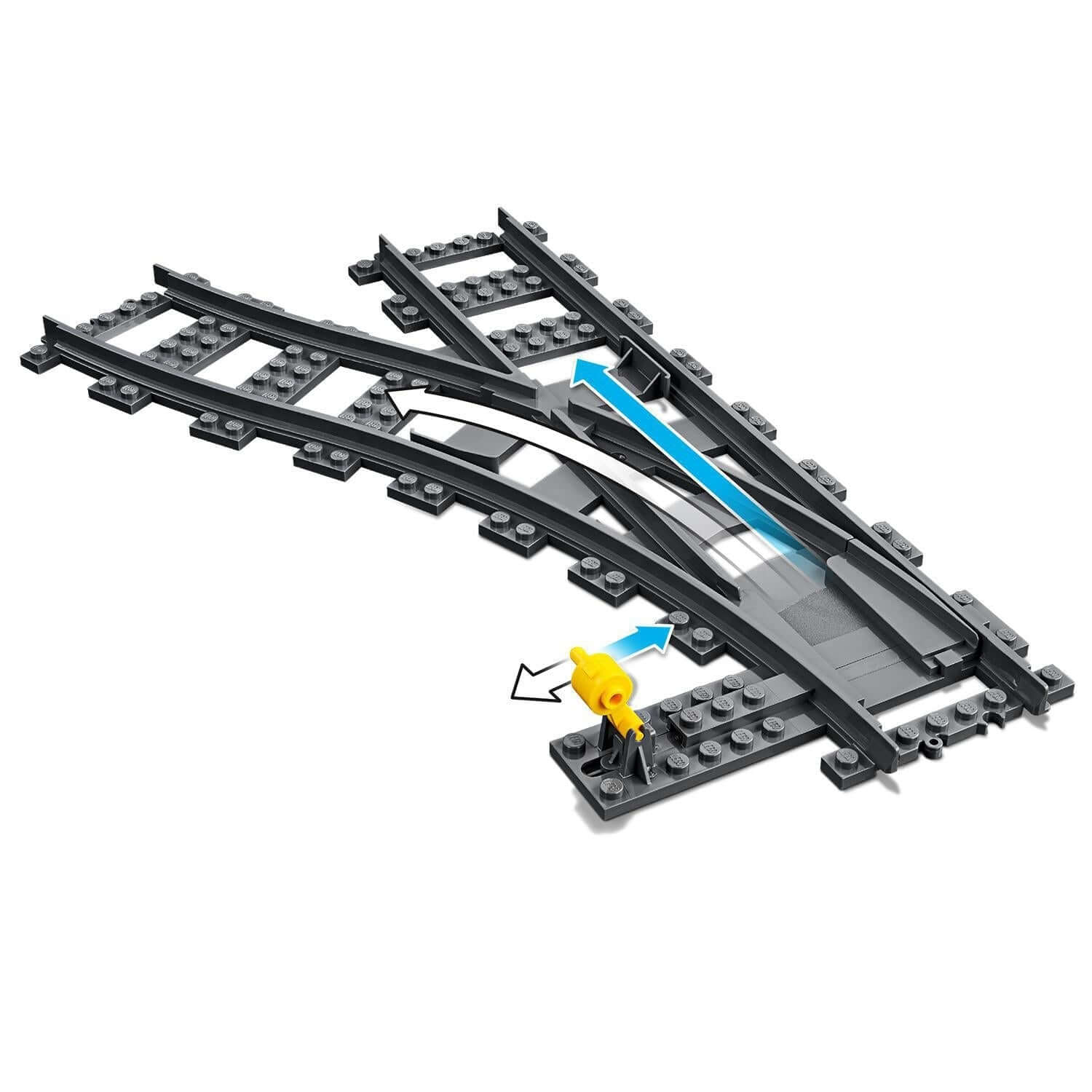 LEGO® City Switch Tracks Set 60238 featuring advanced track switching mechanism for creative railways.