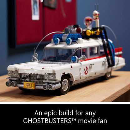 LEGO® Creator Expert Ghostbusters ECTO-1 model, an epic build for GHOSTBUSTERS™ enthusiasts.