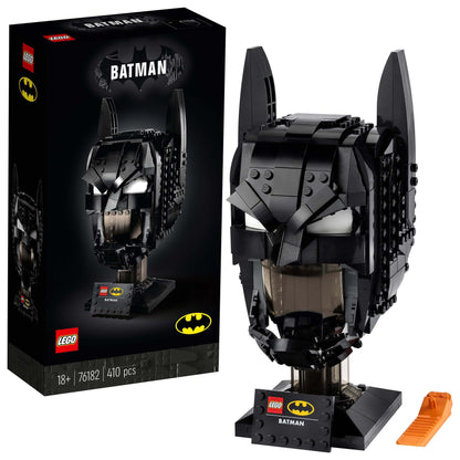 LEGO® DC Batman cowl set for adults 76182, featuring intricate details and 410 pieces for a rewarding build experience.