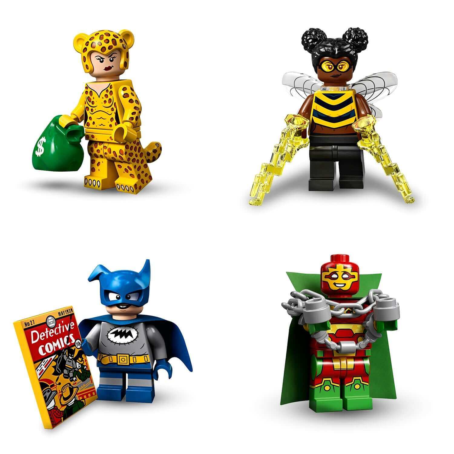 LEGO® Minifigures DC Super Heroes Series 71026 featuring iconic characters like Batman, Vixen, and more.