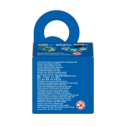 LEGO® DOTS Bag Tag Narwhal Craft Set box featuring multilingual safety instructions and product details.