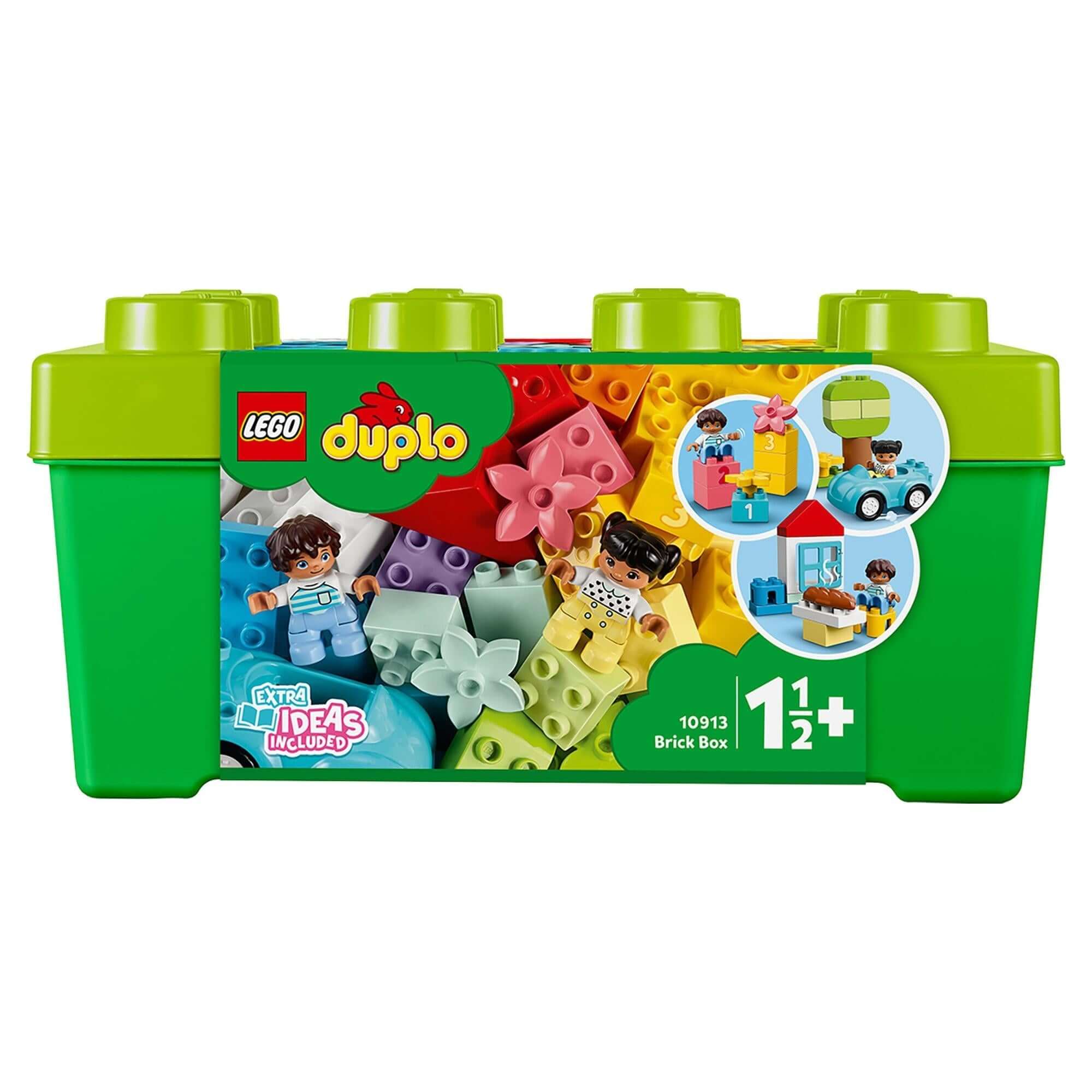 LEGO® DUPLO Classic Brick Box Set 10913 featuring colorful building bricks for toddlers aged 1.5+ and a convenient storage box.
