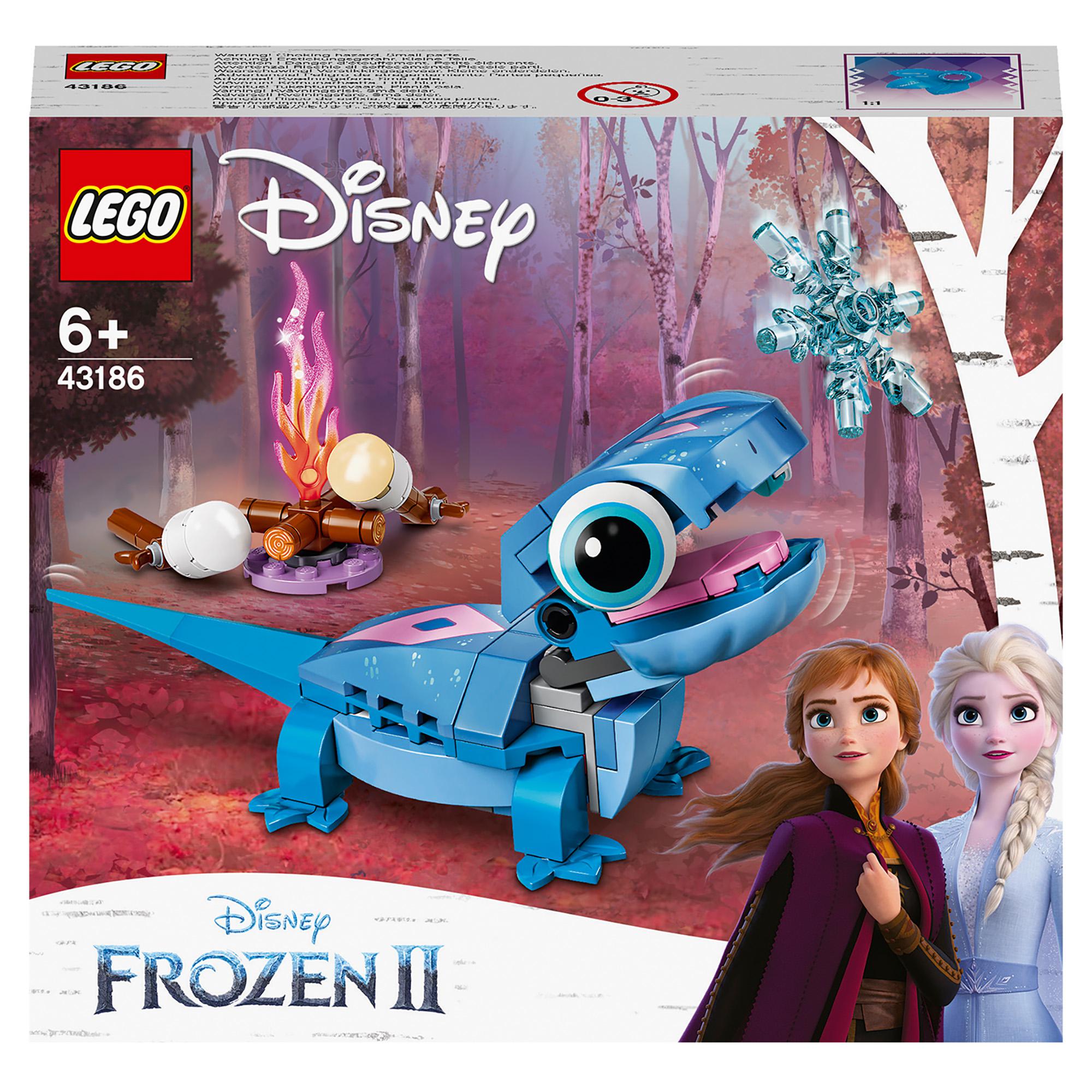 LEGO Disney Frozen 2 Bruni the Salamander Toy 43186, featuring a buildable figure and creative story starters.