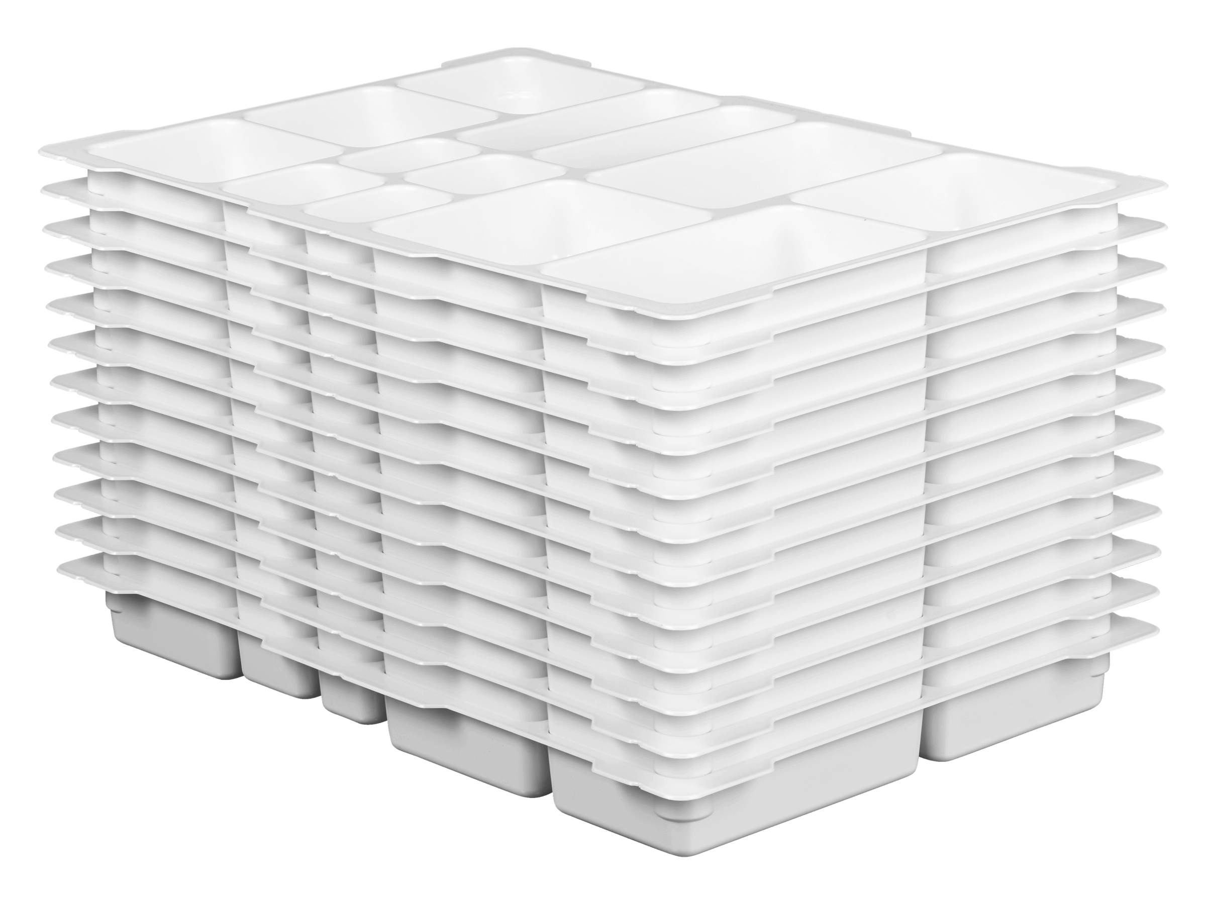 Set of 12 LEGO Education sorting trays, ideal for organizing LEGO Education kits and storage boxes.