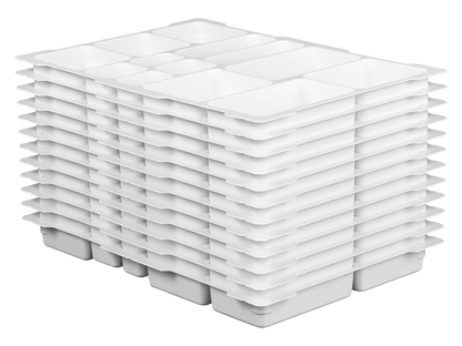 Set of 12 LEGO Education sorting trays, ideal for organizing LEGO Education kits and storage boxes.