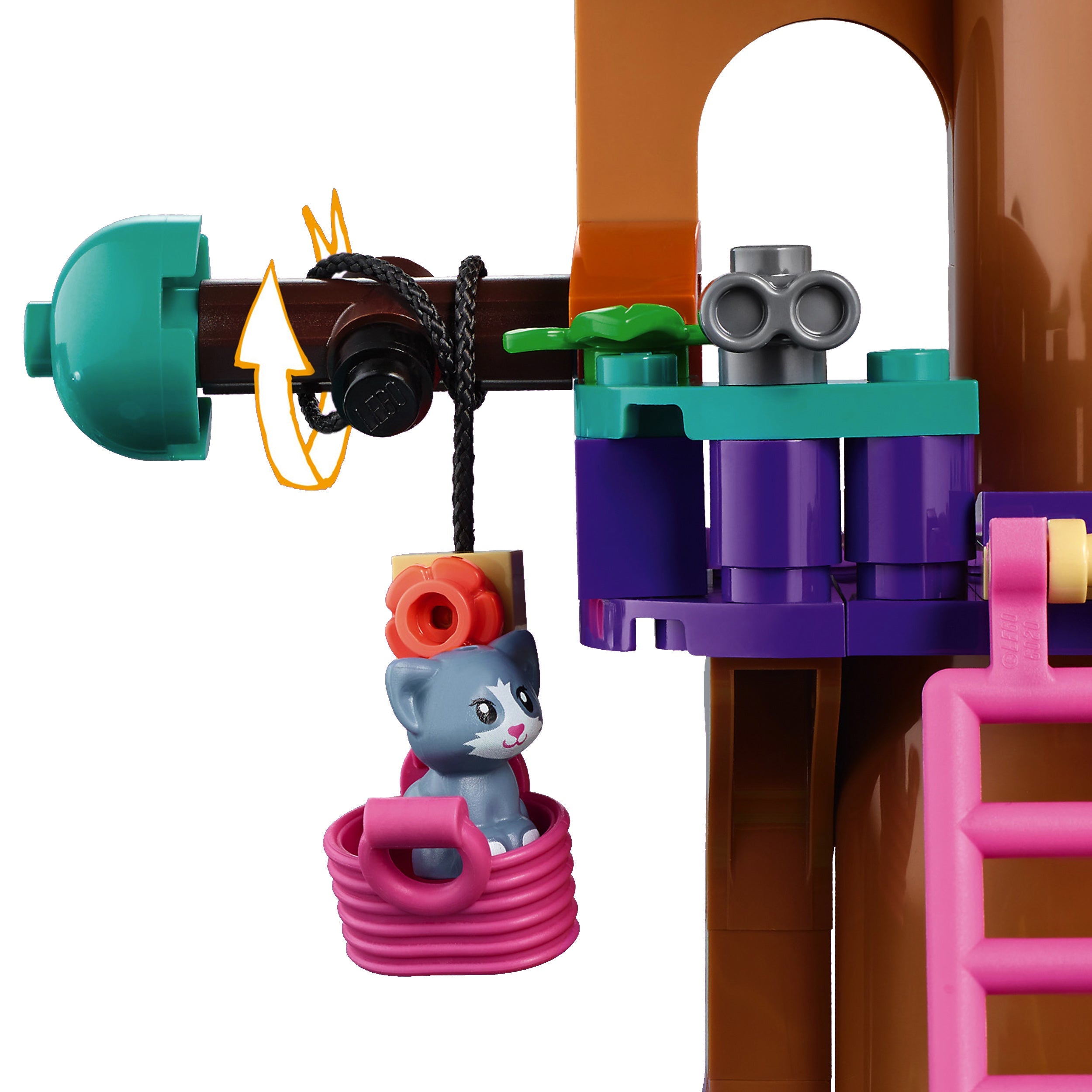 LEGO Friends Vet Clinic toy with a kitten in a basket, showcasing fun rescue play features for kids.