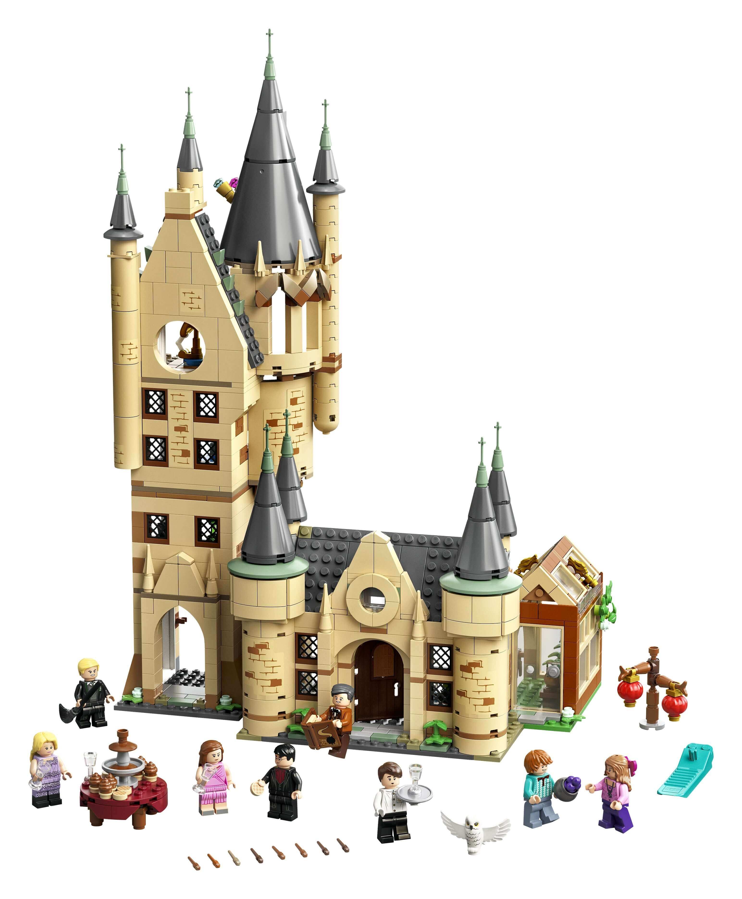LEGO Harry Potter Hogwarts Astronomy Tower Set 75969 featuring iconic details and mini-figures for magical adventures.