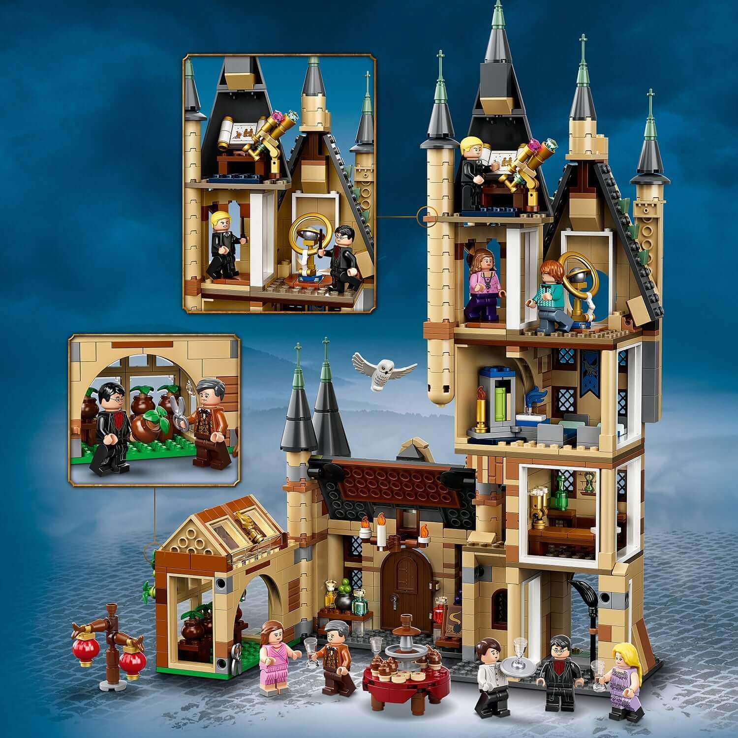 LEGO Harry Potter Hogwarts Astronomy Tower Set 75969 featuring iconic details and beloved characters.