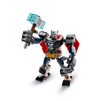 LEGO Marvel Avengers Thor Mech Armour 76169 with Thor minifigure, movable limbs, and detachable hammer