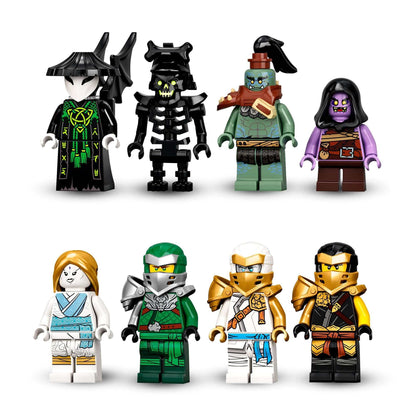 LEGO® NINJAGO Skull Sorcerer's Dungeons minifigures set featuring 8 characters for battle play.