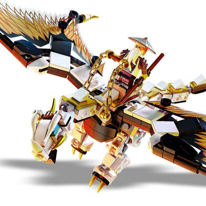 LEGO NINJAGO Wu's Battle Dragon Toy 71718 with Hero Wu and dragon, perfect for exciting battles in Shintaro.