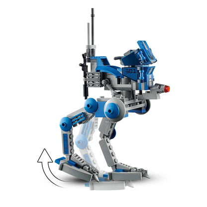 LEGO Star Wars 501st Legion AR-RT Walker buildable model with blue and gray design for epic play.