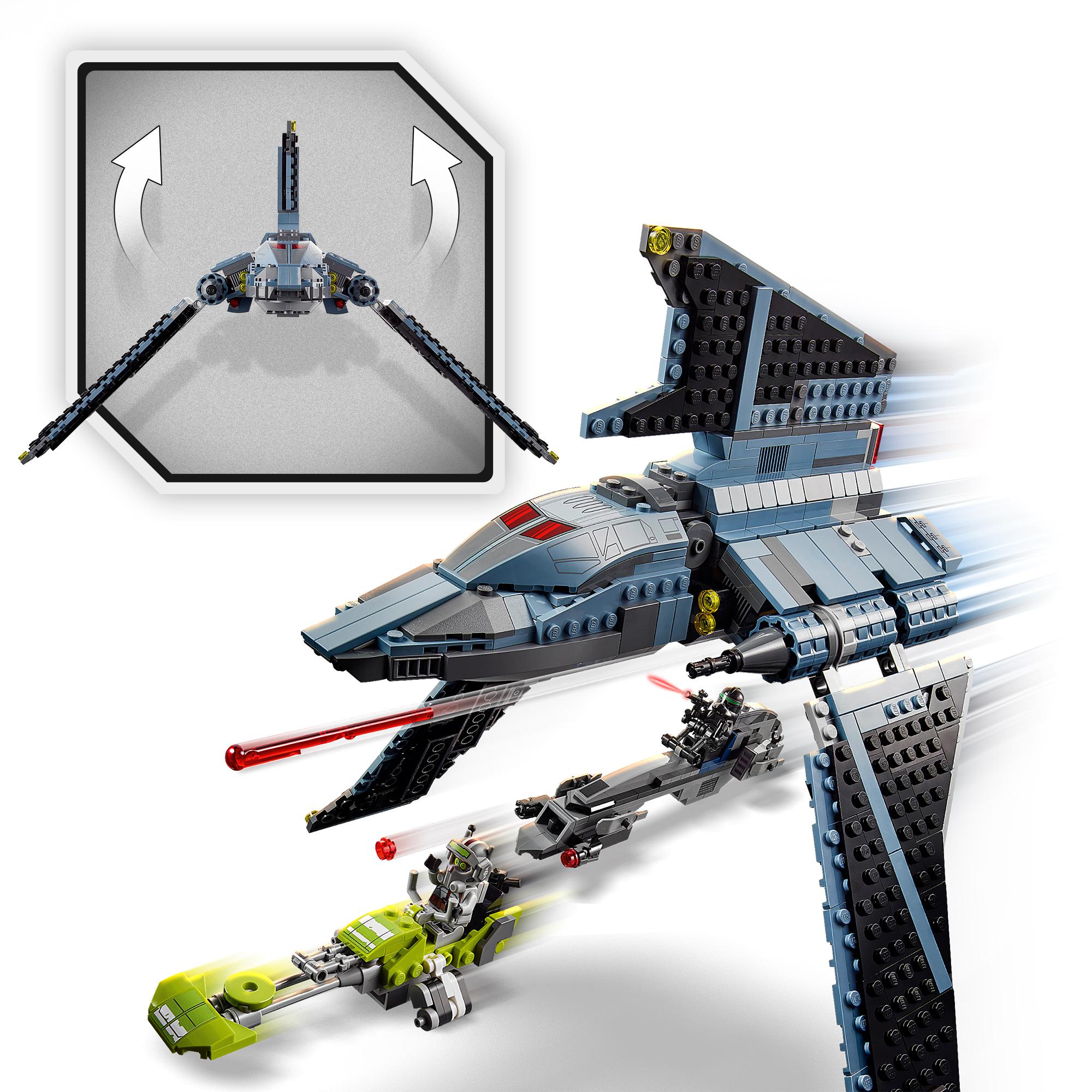 LEGO Star Wars The Bad Batch Attack Shuttle 75314, featuring dynamic design for imaginative play and action-packed adventures.