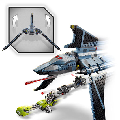 LEGO Star Wars The Bad Batch Attack Shuttle 75314, featuring dynamic design for imaginative play and action-packed adventures.