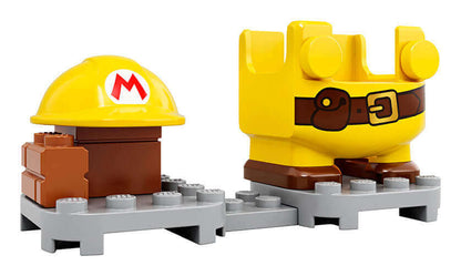LEGO® Super Mario™ Builder Mario Power-Up Pack with construction hat and yellow pants accessory for interactive gaming.