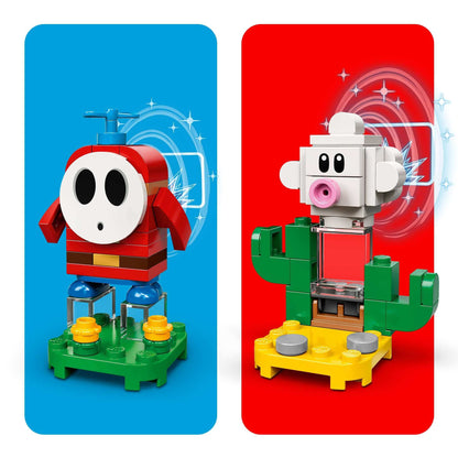 LEGO® Super Mario Character Packs - Series 2 71386 featuring buildable Shy Guy and Beanstalk characters.